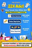 Okul Kreş Kişiye Özel İsim Yazılabilen Etiket Seti - 16