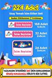 Okul Kreş Kişiye Özel İsim Yazılabilen Etiket Seti - 29