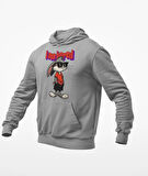 I am bored(sıkıldım) elleri cebinde tavşan baskılı sweatshirt modelleri