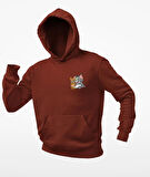 Tom ve jerry unisex kapşonlu sweatshirt