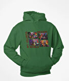 4 parçalı renklerin lordu ejderha kanguru cepli sweatshirt