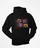 4 parçalı renklerin lordu ejderha kanguru cepli sweatshirt