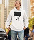 Boyacı panda ön baskılı sweatshirt erkek