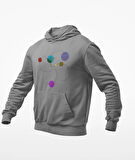 Gezegen baskılı sweatshirt