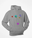 Gezegen baskılı sweatshirt