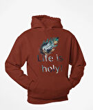 Life is holy!(Hayat Kutsaldır)  Geyikli tüy temalı unisex sweatshirts