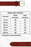 Siyah Çocuk Boy Hakiki Deri Düz Model 3 cm. Tokalı Klasik Kemer 200-G