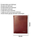 Kahverengi Hakiki Deri Fermuarlı ve Madeni Para Bölmeli Dikey Klasik Erkek Cüzdan - 3002-Kahve