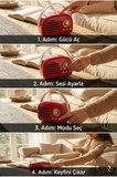 Nostaljik Retro Bluetooth Hoparlör - FM Radyo, USB ve Bluetooth Kablosuz Hoparlör