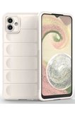 Samsung Galaxy A04 Kılıf Optimum Silikon - Krem