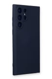 Samsung Galaxy S22 Ultra Kılıf Nano içi Kadife Silikon - Lacivert