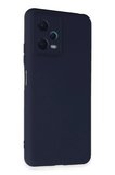 Redmi Note 12 5G Kılıf Nano içi Kadife Silikon - Lacivert