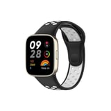 Redmi Watch 3 Spor Delikli Kordon - Siyah-Beyaz