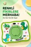 Özel Seri Çocuklar Modern Aktif Maniner Eğitici Tablet 4GB 128GB Çocuk Tableti M8 Yeşil
