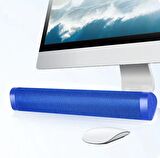 Taşınabilir Kablosuz İç ve Dış Mekan İçin Bluetooth Hoparlör Süper Bas Ev Sineması Ses Sütunu TV PC MAVİ