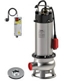 Sumak SDF 20/2 İNOX Komple Paslanmaz Kirli Su Dalgıç Pompa 220 Volt 2.2 Hp 16.5 Mss