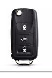 Caddy Scirocco Golf 5 Golf 6 Jetta Ibiza Polo Octiva Tiguan Leon Uyumlu Silikon Anahtar Kılıfı