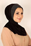 Taşlı Çıtçıtlı Hijab