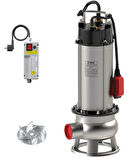 Sumak SDFV 20/2 İNOX Komple Paslanmaz Vortex Çarklı Foseptik Dalgıç Pompa 220 Volt 2.2 Hp 13 Mss