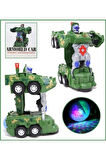 Tank Pilli Sesli Işıklı Çarp-Dön Transformerss Tank