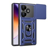 Teleplus Xiaomi Redmi 13 4G Kılıf Magnetik Standlı Kamera Korumalı Slide Sürgülü Cover Kapak