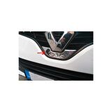 Clio 4 Ön Amblem Çerçevesi Krom Hb 2012 > Paslanmaz Çelik