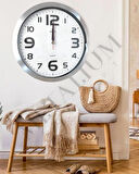 KROM  GÖVDE  MODERN DUVAR SAATİ 35X35 CM  REVELLO 