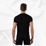 Erkek Basic Slim Fit %100 Pamuk  Tekli Sıfır Yaka Kısa Kollu Atlet
