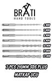 Sds Plus Kırıcı Delici Hilti Duvar ve Beton Delme Matkap Ucu seti 7 parça 210mm Boy 6mm-12mm