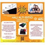 ELEKTRİKLİ HALI ALTI ISITICI YER SOBASI 240 cm x 180 cm