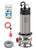 Sumak SDT 40/2 İNOX Komple Paslanmaz Kirli Su Dalgıç Pompa 380 Volt 4 Hp 23.5 Mss