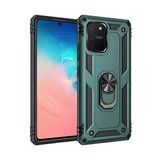 Newface Samsung Galaxy A91 / S10 Lite Kılıf Sofya Yüzüklü Silikon Kapak - Yeşil