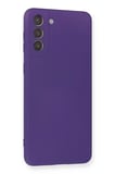 Newface Samsung Galaxy S21 Plus Kılıf Nano içi Kadife Silikon - Mor