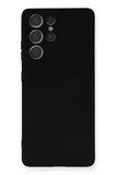 Newface Samsung Galaxy S21 Ultra Kılıf Nano içi Kadife Silikon - Siyah