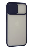 Newface Apple iPhone 13 Pro Max Kılıf Palm Buzlu Kamera Sürgülü Silikon - Lacivert