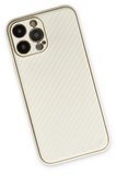 Newface Apple iPhone 13 Pro Max Kılıf Coco Karbon Silikon - Beyaz