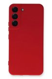 Newface Samsung Galaxy S22 Plus Kılıf Nano içi Kadife Silikon - Kırmızı