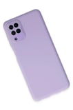 Newface Samsung Galaxy A22 Kılıf Lansman Glass Kapak - Lila