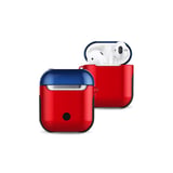 Newface Apple Airpods 2 (2.nesil) 3in1 Kılıf - Kırmızı-Lacivert