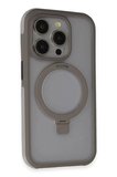 Joko Apple iPhone 15 Pro Max Zorda Airbag Magsafe Standlı Kapak - Titan Gri