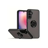 Newface Samsung Galaxy A36 Kılıf Montreal Yüzüklü Silikon Kapak - Siyah