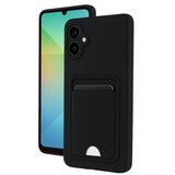 Newface Samsung Galaxy A06 Kılıf Kelvin Kartvizitli Silikon - Siyah