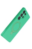 Newface Samsung Galaxy S23 Ultra Regal Magsafe Standlı Kapak - Yeşil