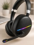 RGB Işıklı Bluetooth Mikrofonlu Kulaklık Uzun Süreli Kullanım Type-C Şarjlı