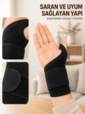 Ayarlanabilir El Bilek Bandajı Başparmak Geçişli Bilek Desteği Günlük ve Spor Kullanım
