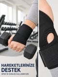 El Bilekliği Başparmak Destekli Ayarlanabilir Bilek Sargısı Sporcu Bilek Bandajı Ayarlanabilir El Bi