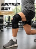 Ligamentli Dizlik Açık Patella Yan Destekli Ayarlanabilir Bantlı Sporcu Dizliği