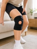 Sporcu Dizliği Açık Patella Tasarımlı Ayarlanabilir Cırtlı Kısa Diz Desteği