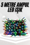 Ledli Fişli Led Dekor Lambası 5M RGB Yılbaşı Ağacı Işığı