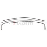 S-Dizayn Fiat Egea HB Krom Cam Üst Çıtası 4 Prç. 2015 Üzeri (Mat Krom) A+ Kalite